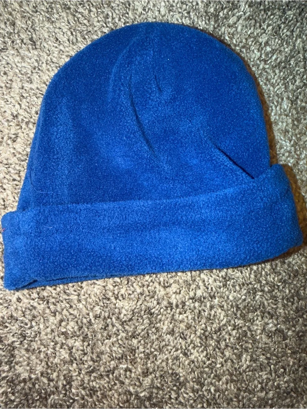 Vintage Disney Winnie the Pooh little Kids Fleece Beanie Hat Blue Yellow Disney